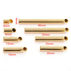 Stainless Steel Beaded Chain Tube Buckle <b>Gold</b> Chain Sleeve Tassel Necklace DIY Jewelry Finding For Necklace Making - Product Image 2