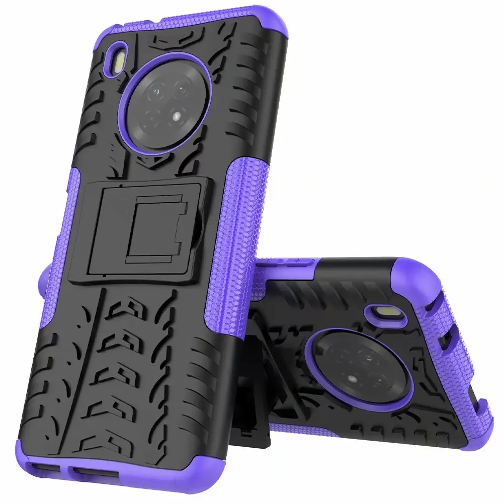 Tyre Shock Proof Stand Phone Case Cover For Huawei Y9A / Enjoy 20 Plus