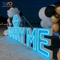 Chiffres et lettres géants lumineux LED RGB pour événements, 90 cm et 120 cm, idéaux pour les propositions de mariage, les anniversaires, les fêtes de remise de diplômes