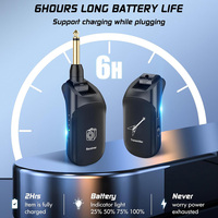 Système de guitare sans fil amélioré UHF Audio récepteur émetteur de guitare sans fil pour guitare électrique basse