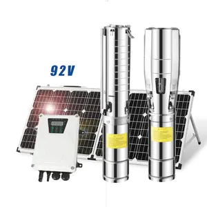 उच्च लिफ्ट सौर जल पंप 10hp सबमर्सिबल सौर संचालित पंप सिस्टम