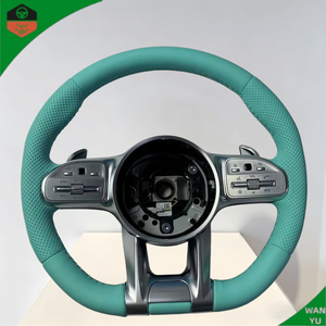 Volant en cuir et fibre de carbone style Mercedes AMG <span class=keywords><strong>F1</strong></span> compatible avec les modèles W205 W213 W222 W223 C257 CLA GLE GLS AMG - Product Image 2