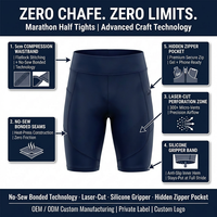 Shorts de course à compression légers et respirants, taille haute, doublés, extensibles, pour athlétisme, fitness, hommes et femmes