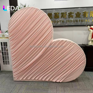 LEDA Support d'arche de toile tendue en forme de cœur avec housse pour événements, mariages, fiançailles, propositions de mariage et photos - Product Image 3