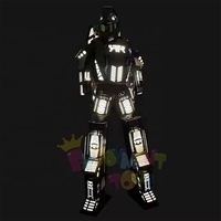 Nouveau adulte LED Robot mascotte danse Costume veilleuse Mech Festival fête discothèque danse Costume