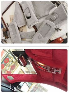 Autoadesivo camoscio elastico in suede scamosciato auto interno tetto ABC pannello porta panca da lavoro sostituire - Product Image 4