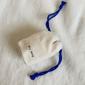 Promotion Durable Cotton <b>Drawstring</b> Dust Bag Customized Black Color Cotton <b>Pouches</b> - Product Image 4