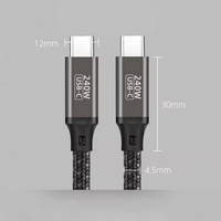 Câble USB-C vers USB-C CHXDEV Dropshipping 1,5 m, charge rapide 240 W, transfert de données et compatible CarPlay, câble USB magnétique