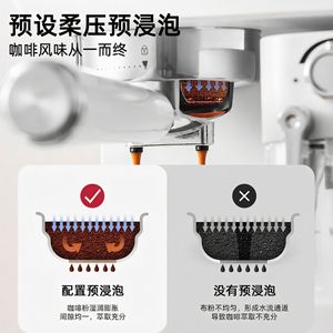 Cafetera Inteligente con Pantalla Táctil, Espumador de Leche Automático, 110V-240V, Tipo de Bomba a Presión, Función de Vapor, Blanca y Negra - Product Image 4