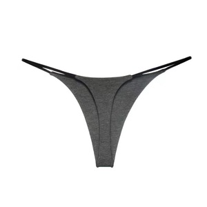 Nouvelle culotte string sans couture à double couche et fines bretelles Lemon Temptation, taille basse, style bikini, pour femme, sexy, en forme de T - Product Image 4