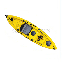 Kayak de mer Offre Spéciale pédalier assis sur le dessus canoë en plastique kayak de pêche avec pédale