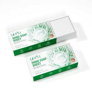Toallitas de jabón desechables para manos, toallitas de jabón tamaño viaje, exclusivas para exportación, en stock, aroma a aloe vera, limpian y - Product Image 1
