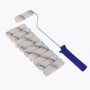 Rouleau à <span class=keywords><strong>peinture</strong></span> miniature à rayures bleues de 4 pouces, <span class=keywords><strong>mini</strong></span>-housses de rouleau à <span class=keywords><strong>peinture</strong></span> pour les coins des murs, bricolage, OEM personnalisé pris en charge - Product Image 1