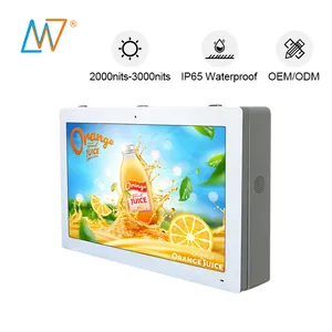 65 polegadas alto brilho display lcd monitor touch screen com tv à prova d' água para todos os climas de televisão ao ar livre