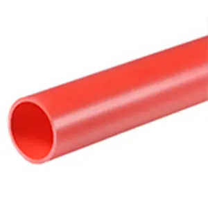 Tuyau de vidange d'eau en PVC, rouge, grande dureté, pour meubles, tuyau de 17.5mm, ID 20mm, manchon de câble électrique