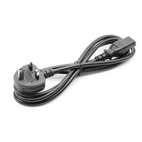 CORD UK-stroomkabel 1,5 meter zwart 0,75 mm puur koper+PVC voor laptop/desktopcomputer met IEC C13-stekker