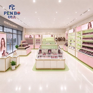 Free Drawing Design Full Beauty Supply Hair Wigh Cosmetic Shop Interior Design Ideas Customized Makeup Beauty Store <b>Shelving</b> - Product Image 3