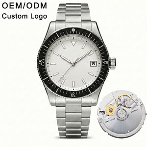 Fabricants de montres de plongée automatiques mécaniques en acier inoxydable luminescentes étanches 200M de luxe pour hommes avec logo personnalisé Miyota 9015 - Product Image 1