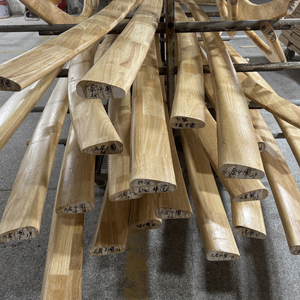 Rampe d'<span class=keywords><strong>escalier</strong></span> en bois massif sur mesure, placage ou peinture de surface, pour escaliers de centres commerciaux ou rampes de protection en verre - Product Image 5