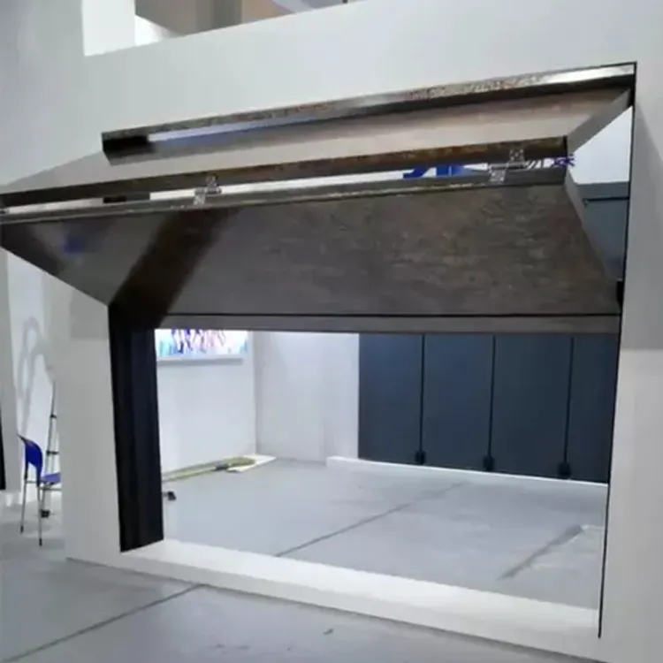 Puerta de garaje de cristal con perspectiva plegable, nuevo diseño moderno, de alta calidad, segura y bonita, automática, 2022