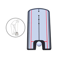 Espejo de Alineación de Golf Portátil de Acrílico, Entrenador de Swing de Golf, Accesorios de Ayuda para el Entrenamiento de Golf