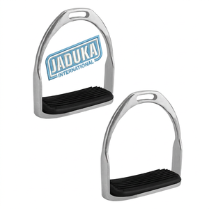 Estribos de Acero Inoxidable para Montar a Caballo, para Adultos y Niños, con Logotipo Personalizado, Estribos Articulados de Acero Inoxidable, Máxima Comodidad - Product Image 1