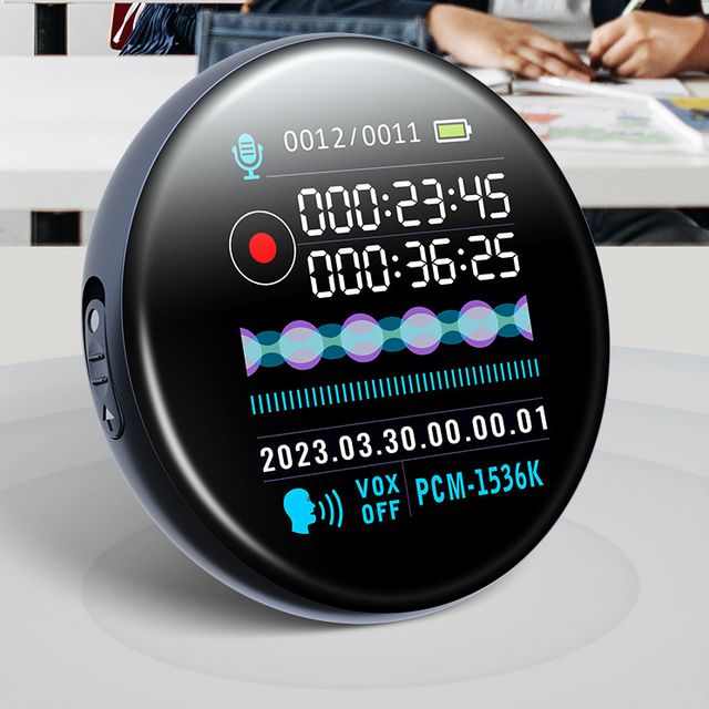 1.69 Inch Zinc Alloy High-Definition Smart MP3 Recorder Noise Reduction Ultra-Long Long Time Work Voice Activated Voice Recorder