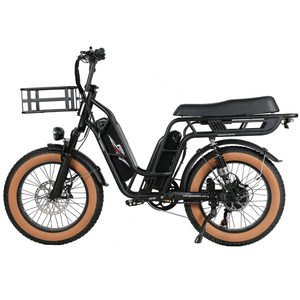 Nuova Bicicletta <span class=keywords><strong>Elettrica</strong></span> Ibrida Samebike 48V/32Ah, 7 Velocità, Pneumatici Fat, 2 Cestini, 2 Batterie <span class=keywords><strong>per</strong></span> Consegna Cibo - Product Image 4