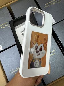 <span class=keywords><strong>Coque</strong></span> de téléphone de luxe 3.97 pouces 480*480 HD écran Smart Back Cover E Ink Nfc pour Iphones - Product Image 2