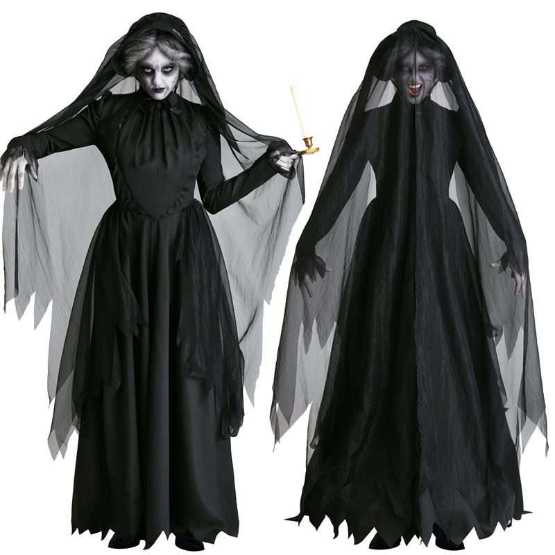 1 Pièce Costume D'adulte De Femme Pour Déguisement D'Halloween. Longue