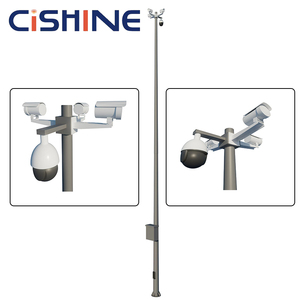 10m 14m 15m 5m 6m 8m 4メートル メーカー 屋外 ソーラー <span class=keywords><strong>CCTV</strong></span> マウントブラケット 図面 ポール カメラポスト マウントブラケット（パネル付き） - Product Image 3