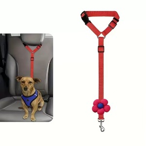 Dog Car Safety <b>Leash</b> Nylon Flower <b>Collar</b> Extendable Retractable For <b>Pets</b> - Product Image 3
