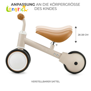 Vélo d'équilibre facile à 3 roues pour les tout-petits de 12 à 24 mois, premier cadeau d'anniversaire, jouet de vélo pour tout-petits - Product Image 3
