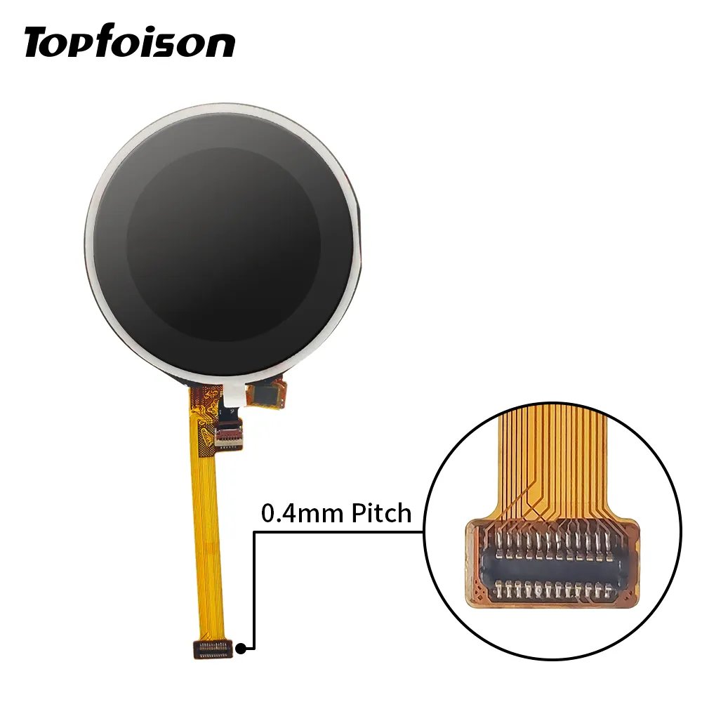 Topfoison 1.3Inch Spi/Mcu/Mipi Gc9a01 240*240 Pixel Ronde Kleur Tft/Oled Lcd Module Display Met Ctp + Adapter Pcb Connector