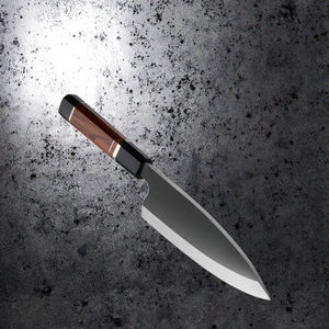 Grandsharp 7 ''Premium Couteau de chef japonais Sashimi Deba Sushi Poisson Couteau à <span class=keywords><strong>saumon</strong></span> avec corne de buffle noire et manche en bois de fer du désert - Product Image 3