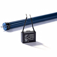 Condensateur de marche pour moteur AC à film mince métallisé CBB61 2.5UF 3.5UF 3UF 250V 370V 450V 50Hz/60Hz avec fils de 10cm et 3cm de longueur