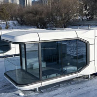 Cabines de luxe Maison capsule modulaire mobile Installation facile écologique préfabriquée Villa Appartement Utilisation Design moderne Acier