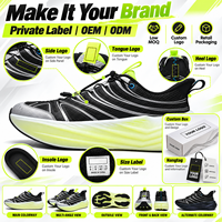 Chaussures de course pour hommes avec logo personnalisé, respirantes, en mesh, baskets épaisses, fabrication de chaussures OEM ODM en marque privée