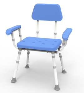 Ghế tắm cho người khuyết tật, người già, không cần lắp đặt, có tay vịn chống trơn trượt - Product Image 2