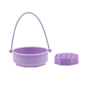 New Arrival <b>Silicone</b> Makeup Brush Holder Desktop Organizer Hanging Drying Rack Brush Cleaning Bowl Multifunction Wash <b>Tool</b> - Product Image 5