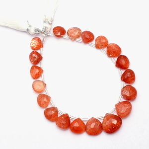 ลูกปัดเหลี่ยมเพชรพลอยหัวใจอัญมณีขนาด9มม.-15มม. สำหรับทำเครื่องประดับ - Product Image 2