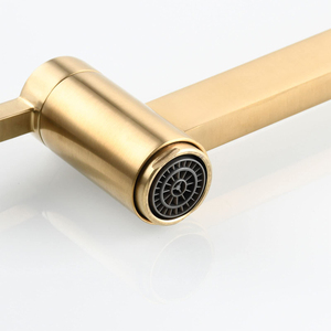 实心黄铜可折叠壁挂式双手柄冷热水炉灶加水龙头 - Product Image 6