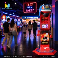Testeur de force de boxe à monnayeur, jeu d'arcade de frappe avec affichage LED du score et des récompenses, pour parcs d'attractions et centres de divertissement familial