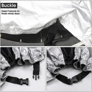 210D Silver-Coated Oxford Cloth <b>Cover</b> for Motorcycles and <b>Bicycles</b> Dust and Rain Resistant Packed in Bag - Product Image 4