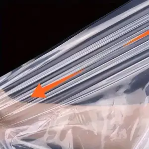 Campione gratuito 100% nuovo materiale personalizzabile borsa piatta di grandi dimensioni trasparente sacchetti di plastica di grandi dimensioni