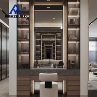 AMAZBUILD Armoires professionnelles de haute qualité, dressing avec porte vitrée, coiffeuse, mobilier de chambre à coucher, directement de l'usine