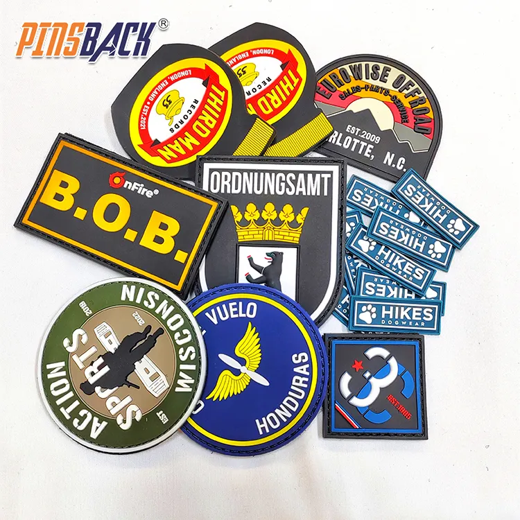 Personalized Diy 3d Logo Custom Iron On Soft Pvc Clothing Rubber Badge Silicone Patch Garment Labels Clothing Patch