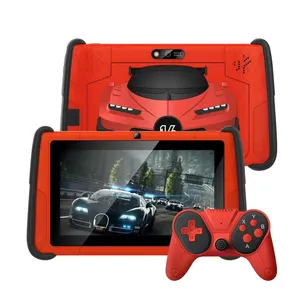 OEM/ODM Available Pritom Brand New 7 Inch Sport Car Children Tablet PC 4GB RAM+64GB ROM Android 12 Kids Educational Learning Tab