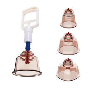 Factory Price Hijama Cupping 12pcs Set Vacuum Cupping Set Plastic Cupping Set Equipments Of Traditional Chinese Medicine