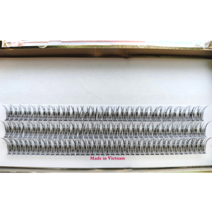 Professionnel personnalisé CC Curl beauté doux lisse naturel longue épaisse synthétique queue de poisson Extensions de cils couleur noire à la main - Product Image 4